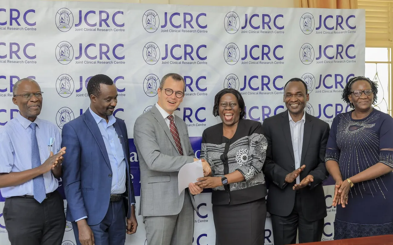 MOU signing — Uganda's Joint Clinical Research Centre and Terumo BCT